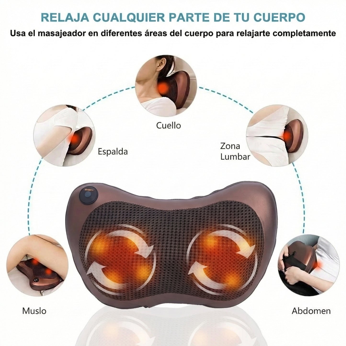 🎆 Oferta Especial de Año Nuevo – Almohada Masajeadora RelaxTotal™